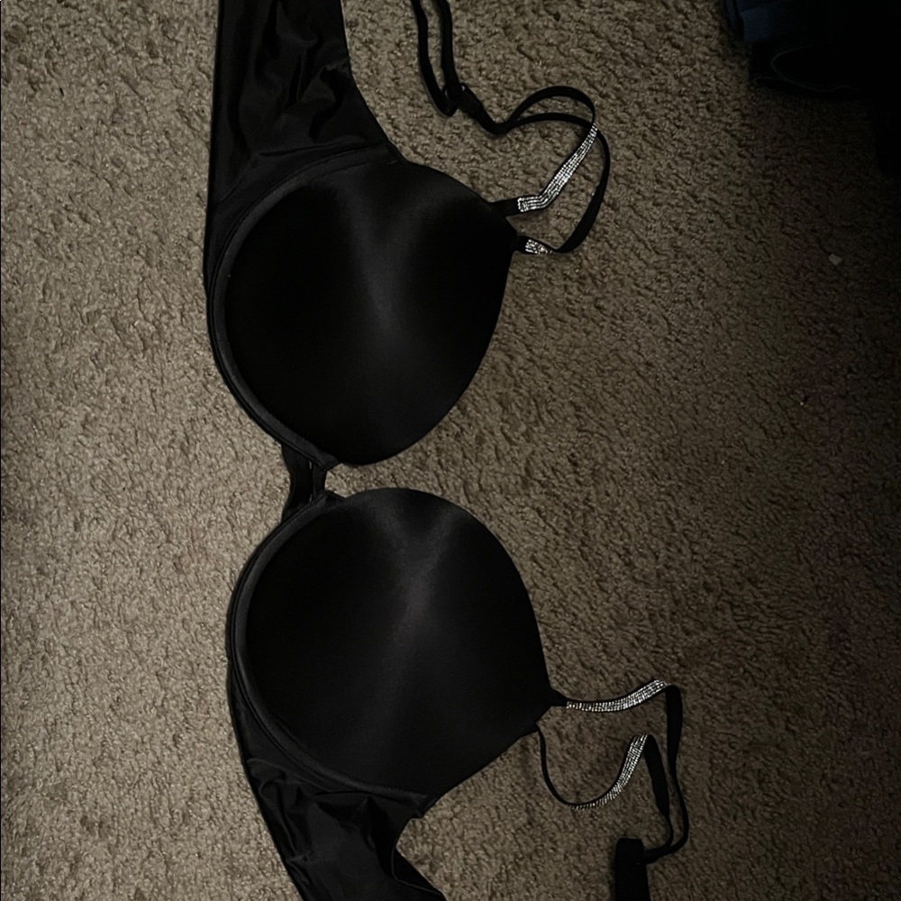 Victoria's Secret Black Bra with Silver Accents